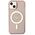 Guess case for iPhone 14 Plus 6,7&quot; GUHMP14MHCMCGP pink hardcase Magsafe IML Glitter Gold 3666339125875