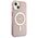 Guess case for iPhone 14 Plus 6,7&quot; GUHMP14MHCMCGP pink hardcase Magsafe IML Glitter Gold 3666339125875