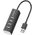 USB hub Earldom ET-HUB14, USB 2.0, 4 Ports, Black - 12067 έως 12 άτοκες Δόσεις