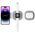 Wireless Charger Magnetic MagSafe 15W 3in1 iPhone + Apple Watch + AirPods Tech-Protect QI15W-A32 grey 5906302308255
