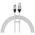 Data cable Baseus CoolPlay, Type-C, 100W, 1.0m, White - 40446 έως 12 άτοκες Δόσεις