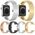 Techsuit Curea pentru Apple Watch 1/2/3/4/5/6/7/8/9/SE/SE 2 (38/40/41mm) - Techsuit Watchband (W052) - Rose Gold 5949419138643 έως 12 άτοκες Δόσεις