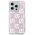 DKNY case for iPhone 15 Pro 6,1&quot; DKHCP15LLCPEPP white HC liquid glitters w checkered pattern 3666339271190