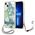 Case IPHONE 13 MINI Guess Hardcase Flower Strap (GUHCP13SHFLSN) green 3666339040475