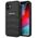 Case IPHONE 12 MINI Mercedes AMG Hardcase Leather Debossed Lines (AMHCP12SGSEBK) black 3666339013929