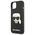 Original Case IPHONE 14 PLUS Karl Lagerfeld Hardcase 3D Rubber Karl`s Head black 3666339086459
