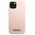 Original Case IPHONE 13 MINI Guess Hard Case Silicone Logo Plate MagSafe (GUHMP13SSBPLP) pink 3666339056858