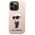 Original Case IPHONE 14 PRO MAX Karl Lagerfeld Hardcase Silicone Ikonik (KLHCP14XSNIKBCP) pink 3666339098643