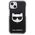 Original Case IPHONE 13 MINI Karl Lagerfeld Hardcase Choupette Head black 3666339048488