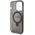 Guess Apple iPhone 15 Pro Max (6.7) IML Ring Stand Glitter MagSafe hátlapvédő tok fekete (GUHMP15XHRSGSK) 3666339156350