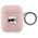 Original Case APPLE AIRPODS Karl Lagerfeld Cover Monogram Karl Head pink 3666339283759