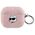 Original Case APPLE AIRPODS 3 Karl Lagerfeld Cover Monogram Choupette Head pink 3666339283735