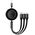 Baseus Bright Mirror 3, USB 3-in-1 cable for micro USB / USB-C / Lightning 66W / 2A 1.1m (Black) 6932172609092