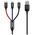 Baseus 3in1 Cable USB-C / Lightning / Micro 3,5A 0,3m (Black) 6953156273931