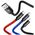 Baseus 3in1 Cable USB-C / Lightning / Micro 3,5A 0,3m (Black) 6953156273931