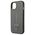 Original Case IPHONE 14 PLUS Guess Hardcase Saffianotriangle Logo (GUHCP14MPSATLG) silver 3666339065454
