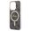 Original Case IPHONE 14 PRO Guess Hardcase 4G Print MagSafe + Wireless Charger (GUBPP14LHJEACSA) black 3666339102838