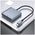 Adapter DeTech, USB-C - DP 8K 60HZ, USB3.0, PD 60W, Gray - 17845 έως 12 άτοκες Δόσεις