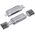 Card reader DeTech, USB Type-C - USB 3.0 OTG, SD, TF, Silver- 17854 έως 12 άτοκες Δόσεις
