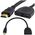 Splitter DeTech, HDMI (M) - 2*HDMI(F), Black - 17861 έως 12 άτοκες Δόσεις