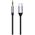 Cable DeTech, USB-C – 3.5mm (М), 1.0m, Black - 18391 έως 12 άτοκες Δόσεις