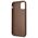 Original Case IPHONE 11 Guess Hard Case 4G Metal Gold Logo (GUHCN61G4GFBR) brown 3700740493915