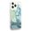 Case IPHONE 13 PRO Guess Hardcase Flower Liquid Glitter (GUHCP13LLFLSN) green 3666339041373