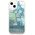 Case IPHONE 13 Guess Hardcase Flower Liquid Glitter (GUHCP13MLFLSN) green 3666339041366