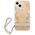 Case IPHONE 13 MINI Guess Hardcase Flower Strap (GUHCP13SHFLSD) gold 3666339040512