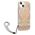 Case IPHONE 13 MINI Guess Hardcase Flower Strap (GUHCP13SHFLSD) gold 3666339040512
