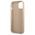 Original Case IPHONE 13 MINI Guess Hardcase Saffianotriangle Logo (GUHCP13SPSATLE) beige 3666339040314