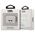 Original Case APPLE AIRPODS 3 Karl Lagerfeld Cover Glitter Choupette (KLA3UCHGS) silver 3666339009151