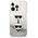 Original Case IPHONE 13 PRO Karl Lagerfeld Hardcase Liquid Glitter Karl&Choupette Head (KLHCP13LKICGLS) silver 3666339028916