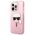 Original Case IPHONE 13 PRO MAX Karl Lagerfeld Hardcase Glitter Karl`s Head (KLHCP13XKHTUGLP) pink 3666339027568