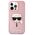Original Case IPHONE 13 PRO MAX Karl Lagerfeld Hardcase Glitter Karl`s Head (KLHCP13XKHTUGLP) pink 3666339027568
