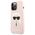 Original Case IPHONE 13 PRO MAX Karl Lagerfeld Hardcase Silicone Karl`s Head (KLHCP13XSLKHLP) light pink 3666339027766
