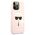 Original Case IPHONE 13 PRO MAX Karl Lagerfeld Hardcase Silicone Karl`s Head (KLHCP13XSLKHLP) light pink 3666339027766