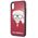 Original Case IPHONE X / XS Karl Lagerfeld Iconic Glitter Karl`s Head (KLHCPXDLHRE) red 3700740444818