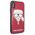 Original Case IPHONE X / XS Karl Lagerfeld Iconic Glitter Karl`s Head (KLHCPXDLHRE) red 3700740444818