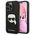 Original Case IPHONE 14 PRO Karl Lagerfeld Hardcase Saffiano Karl`s Head Patch black 3666339077051