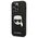 Original Case IPHONE 14 PRO Karl Lagerfeld Hardcase Saffiano Karl`s Head Patch black 3666339077051