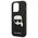 Original Case IPHONE 14 PRO Karl Lagerfeld Hardcase Saffiano Karl`s Head Patch black 3666339077051