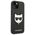 Original Case IPHONE 14 PLUS Karl Lagerfeld Hardcase Saffiano Choupette Head Patch black 3666339076962