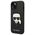 Original Case IPHONE 14 PLUS Karl Lagerfeld Hardcase Saffiano Karl`s Head Patch black 3666339077044