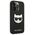 Original Case IPHONE 14 PRO MAX Karl Lagerfeld Hardcase Saffiano Choupette Head Patch black 3666339076986
