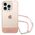 Original Case IPHONE 14 PRO Guess Hardcase Translucent Pearl Strap pink 3666339064303