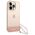 Original Case IPHONE 14 PRO Guess Hardcase Translucent Pearl Strap pink 3666339064303