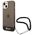 Original Case IPHONE 14 PLUS Guess Hardcase Translucent Pearl Strap black 3666339064174