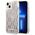 Original Case IPHONE 14 Karl Lagerfeld Hardcase Liquid Glitter Monogram silver 3666339076276