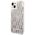 Original Case IPHONE 14 Karl Lagerfeld Hardcase Liquid Glitter Monogram silver 3666339076276
